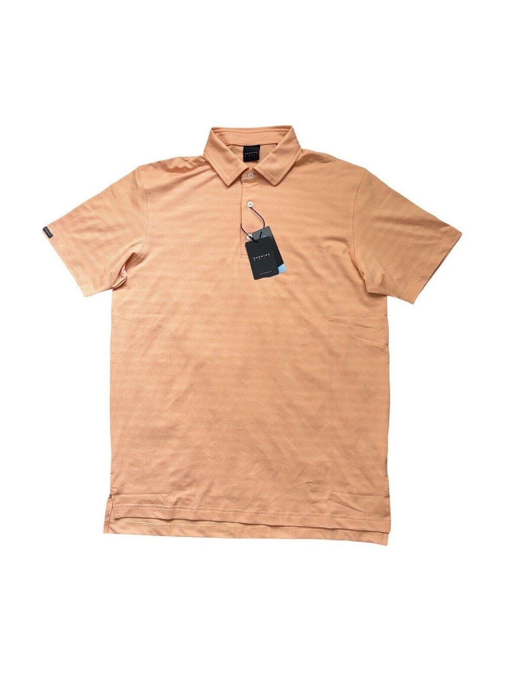 Dunning Golf Performance Stretch Polo Shirt Cool Max Peach Men’s Size Small NWT